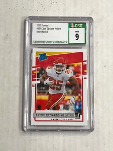 CLYDE EDWARDS-HELAIRE 2020 Donruss RR BASE RC #321! CSG MINT 9! CHIEFS! NICE! - Picture 1 of 3
