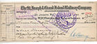 1920s Check from the St Joseph & Grand island Railroad Company