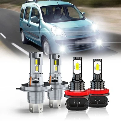 Kit combinado de luces antiniebla luces LED altas bajas para Renault Kangoo 2007-2009 Foto 1 de 4