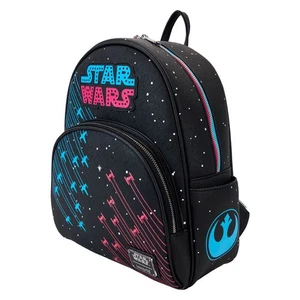 Loungefly Star Wars Rebels vs Empire Galactic Neon 1970s Light-Up Glow Backpack - Picture 1 of 6