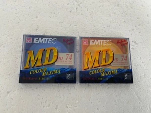 2 x Mini Discos Grabables EMTEC BASF Color Máxima, 74 Mins - NUEVOS Y SELLADOS - Imagen 1 de 3