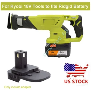 Battery Adapter For RYOBI 18V Power Tools to fits RIDGID 18V Li-ion Battery US - Picture 1 of 10
