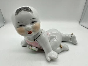 Piano de porcelana bebé de colección Zhongguo Jingdezhen China pintado a mano 1980-83 - Imagen 1 de 12