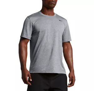 NEW wTags NIKE Men's Legend 2.0 Dri Fit T-Shirt 718833-091 Carbon Heather/Black - Picture 1 of 6