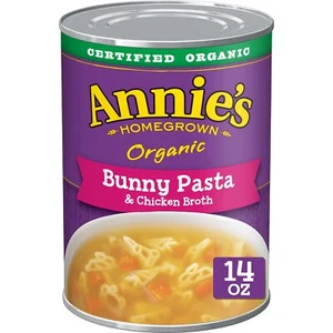 Annie's Homegrown Bunny Pasta Chicken Broth Soup 14 oz (Pack Of 12) - Picture 1 of 4