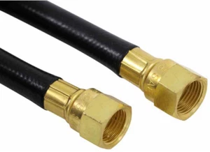 RV 6 Foot 3/8" flare x 3/8" flare female LP Propane Gas Hose Connector Cylinder - Picture 1 of 3