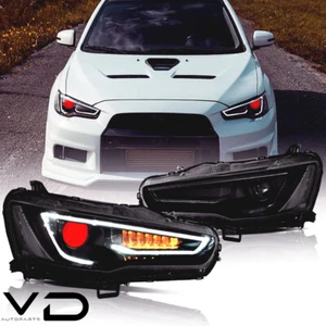 VLAND Demon Eyes LED Headlights For MITSUBISHI Lancer & EVO X 2008-19 DRL Lamps - Picture 1 of 16