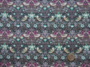 STRAWBERRY THIEF remnant Liberty Tana Lawn cotton approx 78 x 23 cm - Picture 1 of 3
