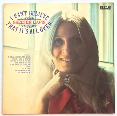 Skeeter Davis – I Can't Believe That It's All Over Vinyl LP Album 1973 - Image 1 of 4