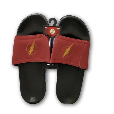 The Flash DC Comics Slides Bioworld Adult Unisex Black/Burgundy Size XL (11/12) - Image 1 of 3