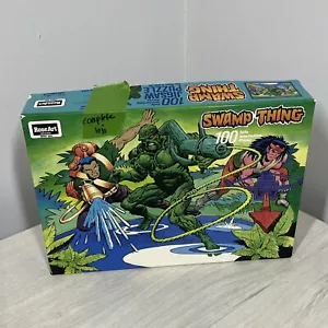VTG 80s/90s Swamp Thing COMIN AT YA Rose Art 100pc Puzzle 11.5x16.25 Good - Picture 1 of 10