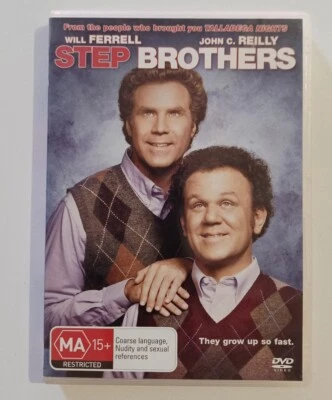 Step Brothers DVD GC R4 Ex-rental Will Ferrell John Reilly Comedy Free Postage  - image 1 of 4