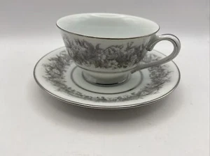 Sango FLORENTINE Footed Cup and Saucer Set - Picture 1 of 8