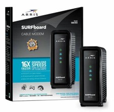 ARRIS SB6183 Surfboard 16x4 DOCSIS 3.0 Cable Modem - Black