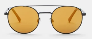 Bollé Unisex Ova Polarised Sunglasses - Black Matte/Brown Gold - Picture 1 of 4