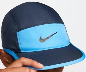 Nike Dri-FIT Fly Unstructured Swoosh 5 Panel Adjustable Running Cap FREE SHIP - Picture 1 of 6