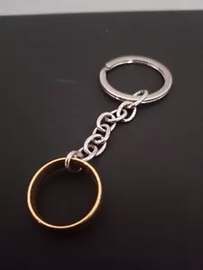 Lord of the Rings the One Ring Metal Keyring Keychain - Noble Collection - Picture 1 of 4