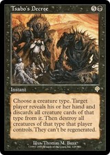 TSABO'S DECREE ~mtg NM Invasion Rare x1