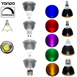 10W Dimmable Led Spotlight Bulb Home Lamp GU5.3 Warm White Bulbs Light E27 GU10 - Picture 1 of 17
