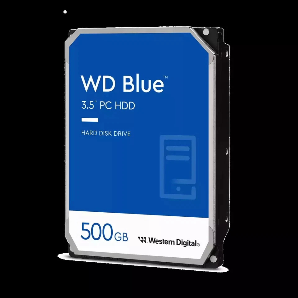 Western Digital 500GB WD Blue PC Desktop 3.5'' Internal CMR HDD - WD5000AZLX - Image 1 of 1