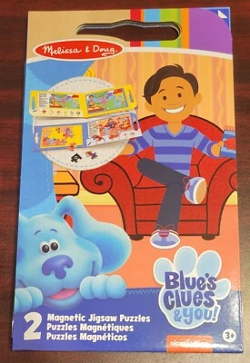 Melissa & Doug Blue's Clues & You! Rompecabezas magnéticos para llevar 2X 15 piezas Foto 1 de 2
