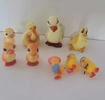 Lote de patos de plástico Wilton Cupcake Topper vintage Foto 1 de 3