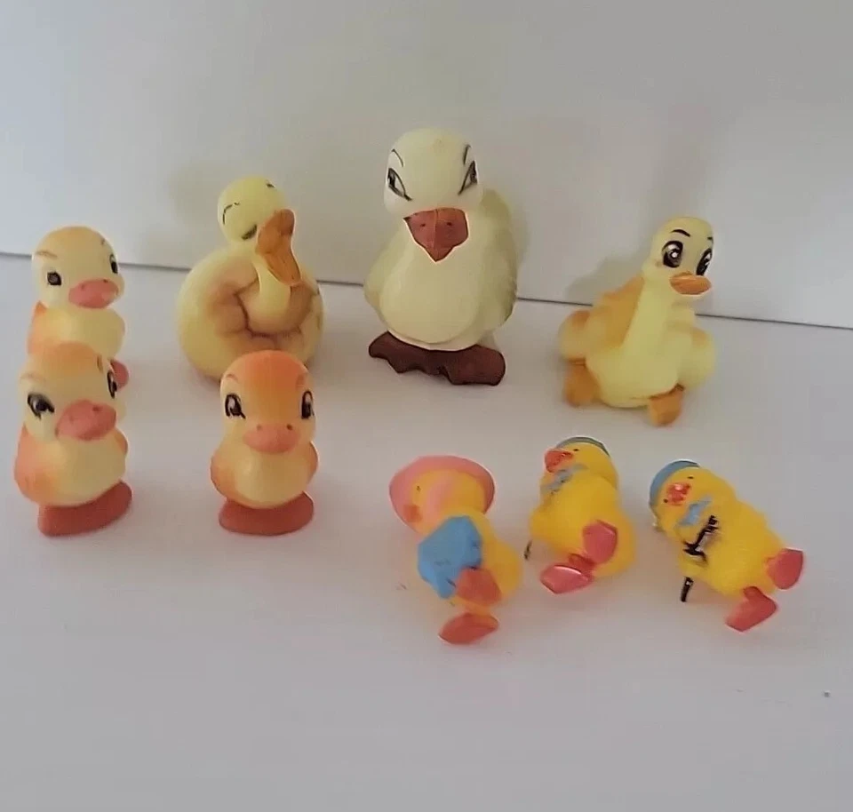 Lote de patos de plástico Wilton Cupcake Topper vintage Foto 1 de 3