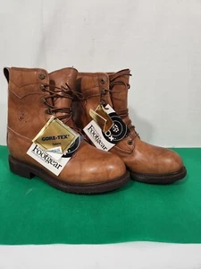 Premium Footgear Men Lace Up Leather Boots Vibram Goretex Waterproof Size 9 USA - Picture 1 of 18