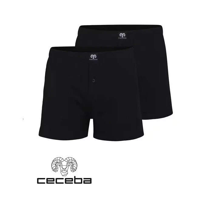 Ceceba - Pants - Boxer Short mit Knopfleiste - 2er Pack- schwarz - Größe M / 5 - Bild 1 von 1