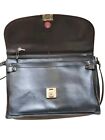 Leather Vintage Briefcase Document Office Bag Shoulder Strap Handle Props SALE