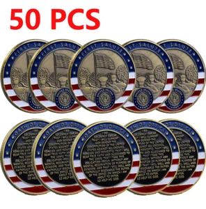 50PCS Challenge Coin US Military Army First Salute Oath Of Office Collectible - Picture 1 of 11