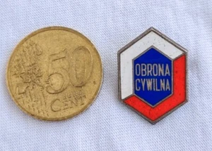 POLAND - OBRONA CYWILNA KRAKÓW ODZNAKA / PIN BADGE Enamel - Picture 1 of 2