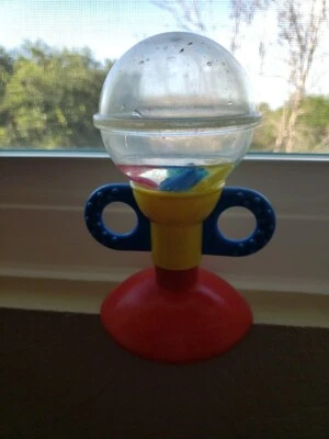 Bandeja alta/cochecito de juguete infantil bebé succión vintage 1994 Kids II pecera Foto 1 de 2