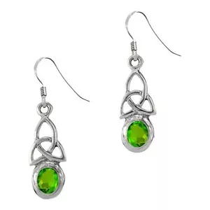 Keltische Geburtsstein Ohrringe August - Peridot - 522 - Bild 1 von 1