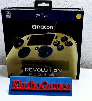 PS4 - NACON Revolution Pro Controller Gold in confezione originale - ottime condizioni Y791 - Immagine 1 di 4