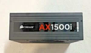 Corsair AX1500i, 80+ Titanium Certified Fully Modular Digital PSU WITH CABLES - Picture 1 of 6