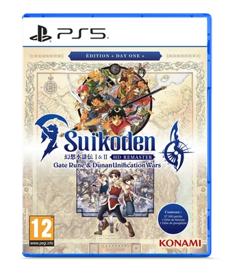KONAMI Suikoden 1 & 2 HD Remaster Day One Edition PS5 Neuf sous blister