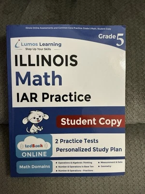 Illinois Assessment Of Readiness, 5th Grade Math Practice Workbook, Student Copy - Image 1 of 3