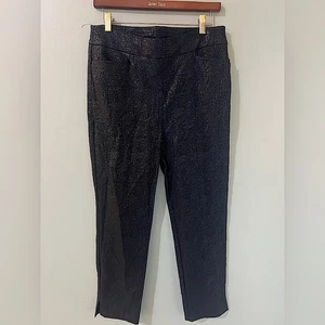 Pantalones al tobillo ajustados Chicos So Slimming 360 Brigitte Crackle talla 1 EE. UU. 8 negros - Imagen 1 de 5