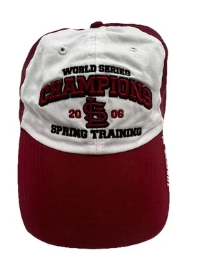 2006 St Louis Cardinals World Series Champ ST Embroidered Strapback OSFA Hat NWT - Image 1 of 4