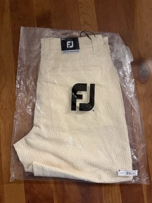 Pantalones cortos FootJoy Performance Seersucker para hombre W30 limonada 10” entrepierna nuevos con etiquetas CG-046 Foto 1 de 2