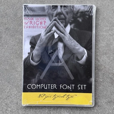 Frank Lloyd Wright: Exhibition Typeface • SEALED CD-ROM Font Set • Mac/Windows - Image 1 of 2