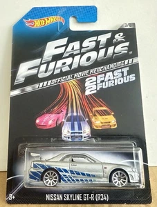Hot Wheels Fast & Furious Nissan Skyline GT-R (R34) - Bild 1 von 2