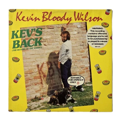 KEVIN BLOODY WILSON "Kev's Back (Return Of The Yobbo)" RARE AUSSIE 1986 10Tk LP - Image 1 of 4