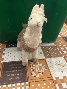 Juguete de peluche Douglas Brown Cream Llama 2018 autoportante de alpaca - Imagen 1 de 10