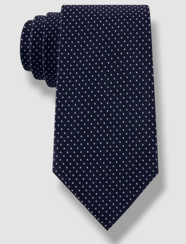 Tommy Hilfiger Hombre Azul Una Nantucket Pindot Seda Cuello Corbata Talla 60 x 3.25 Foto 1 de 1