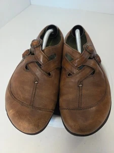 Earth Kalso Faithe Shoes Women's 7B RUNS BIG Almond Brown Leather Slip On Mule - Bild 1 von 8