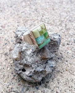 JAY KING DTR Arizona Queens Turquoise Inlay Sterling Silver 925 Ring Size 7 - Picture 1 of 5