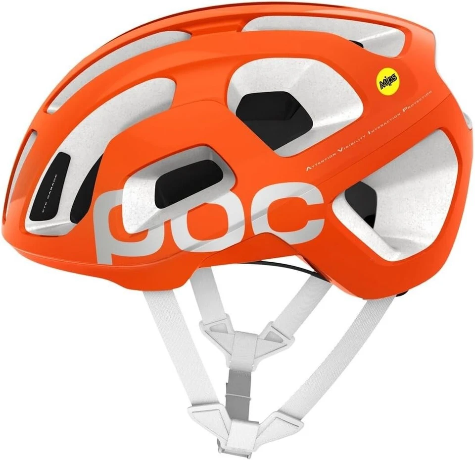 POC Octal AVIP MIPS Bicicleta de Carretera Ciclismo Casco Zinc Naranja/Hidrógeno Blanco Pequeño Foto 1 de 1