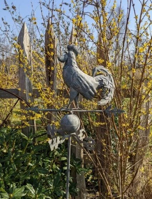 RUBINETTO METEO DECORAZIONE GIARDINO SPINA DA GIARDINO METALLO COTTAGE GIARDINO STILE AIUTO RANGO NUOVO   - Immagine 1 di 3